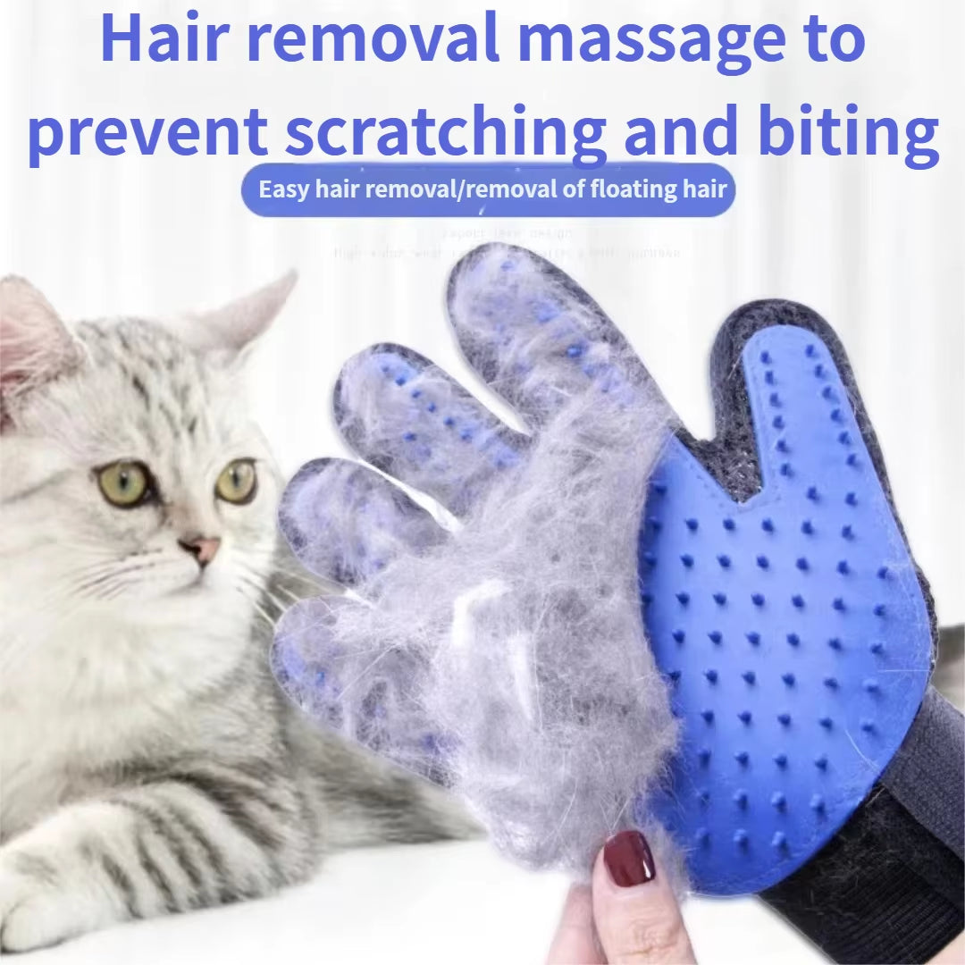 Pet Glove Cat Grooming Glove Cat Hair Deshedding Brush Gloves Dog Comb for Cats Bath Hair Remover Clean Massage Brush for Animal